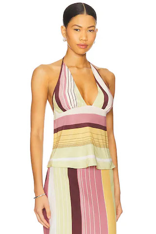 SIR. Fontana Halter Cami in Elisa Stripe from Revolve.com | Revolve Clothing (Global)