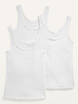 Slim-Fit Rib-Knit Tank Top 3-Pack for Women | Old Navy (US)