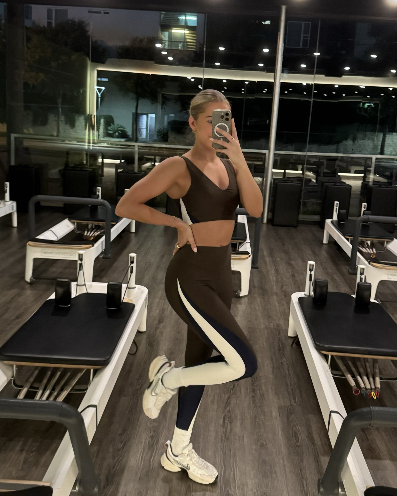 Pilates OOTD! Nothing better than a matching set🤎

#LTKActive #LTKShoeCrush #LTKFitness