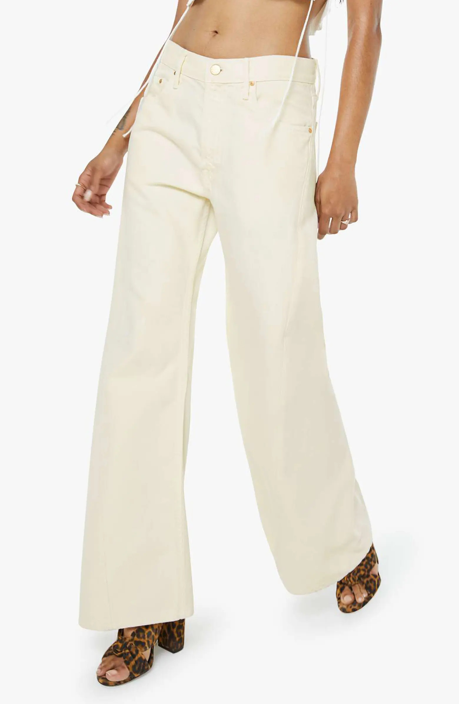 Lil Lemon Twist Sneak High Waist Flare Leg Jeans | Nordstrom
