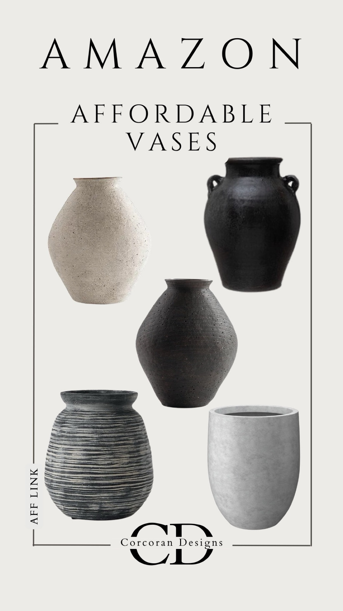 Amazon affordable vases, modern vases, neutral vase, planter, black pot, large planter, large pot for tree, modern organic vase, modern neutral vase, neutral planter 

#LTKfindsunder100 #LTKhome #LTKsalealert