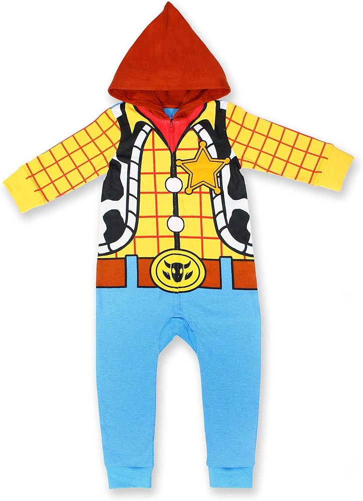 Disney Toy Story Woody or Buzz Lightyear Boys’ Hooded Romper for Newborn, Infant and Toddler ... | Amazon (US)