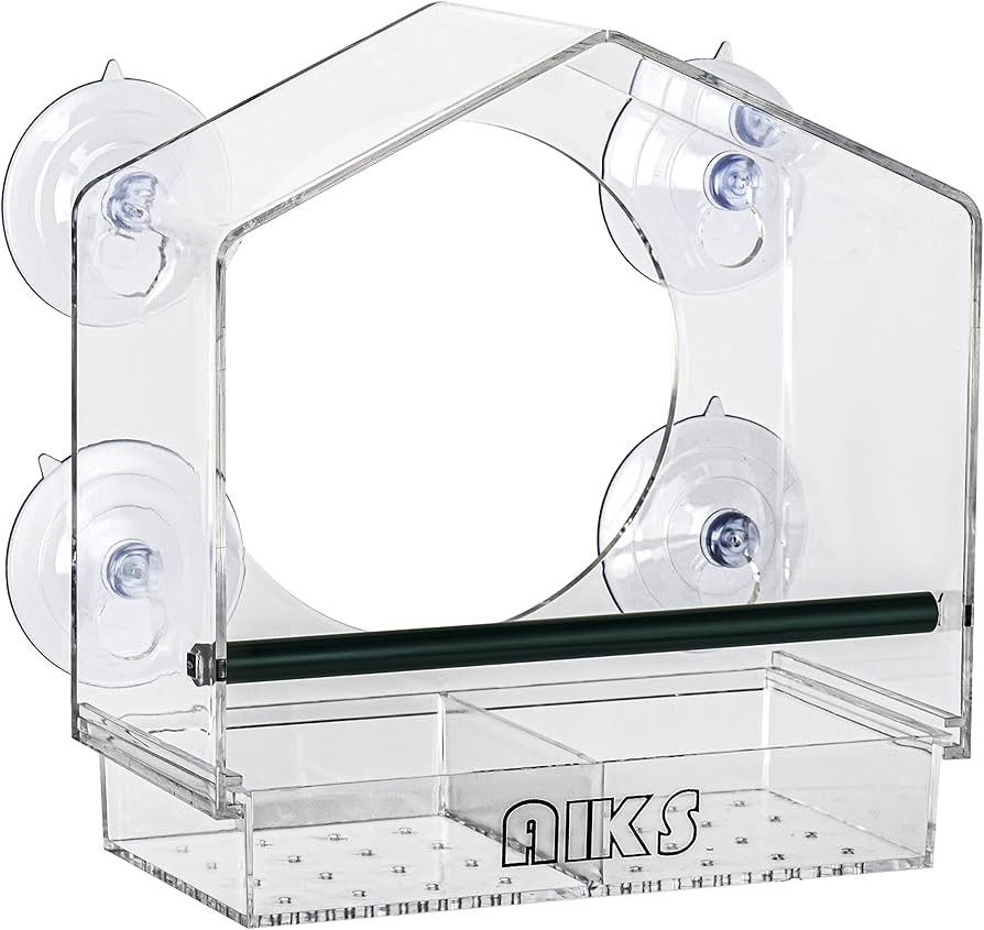 Window Bird Feeder with 4 Extra Strong Suction Cups, Large Outdoor Bird House for Cardinals Blueb... | Amazon (US)