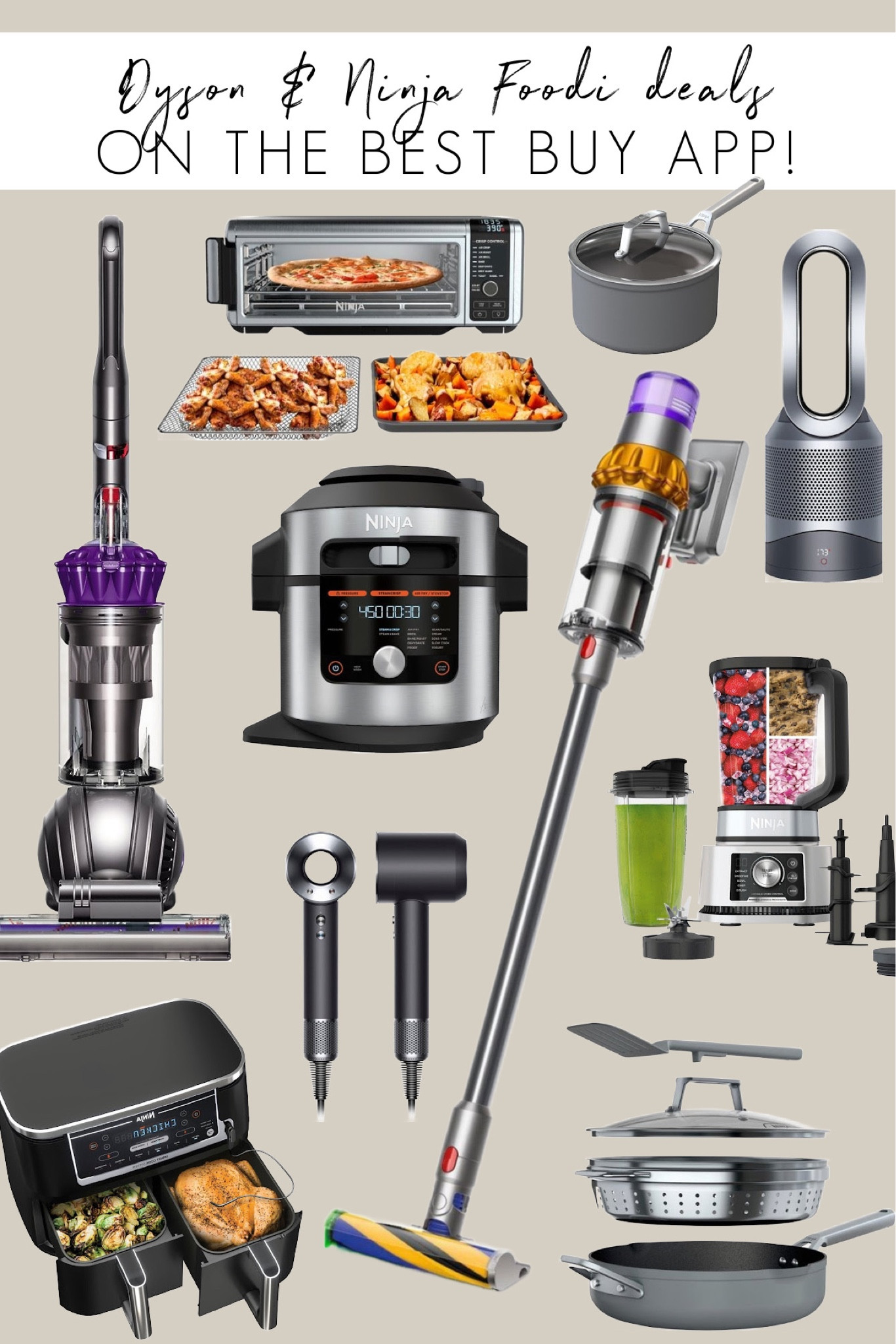 Dyson and Ninja Foodi are two of my favorite brands and I found tons of great deals on both in the @BestBuy app! Both brands are go-to’s for family gifting so I’m excited that my personalized app finds helped me get a bit of my holiday shopping done early 🙌🏻. #BestBuy #BestBuyPartner

#LTKHolidaySale #LTKsalealert #LTKhome