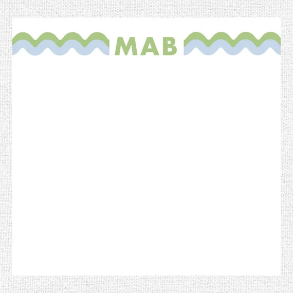 Custom Personalized Rick Rack Slab Notepad | Etsy | Etsy (US)