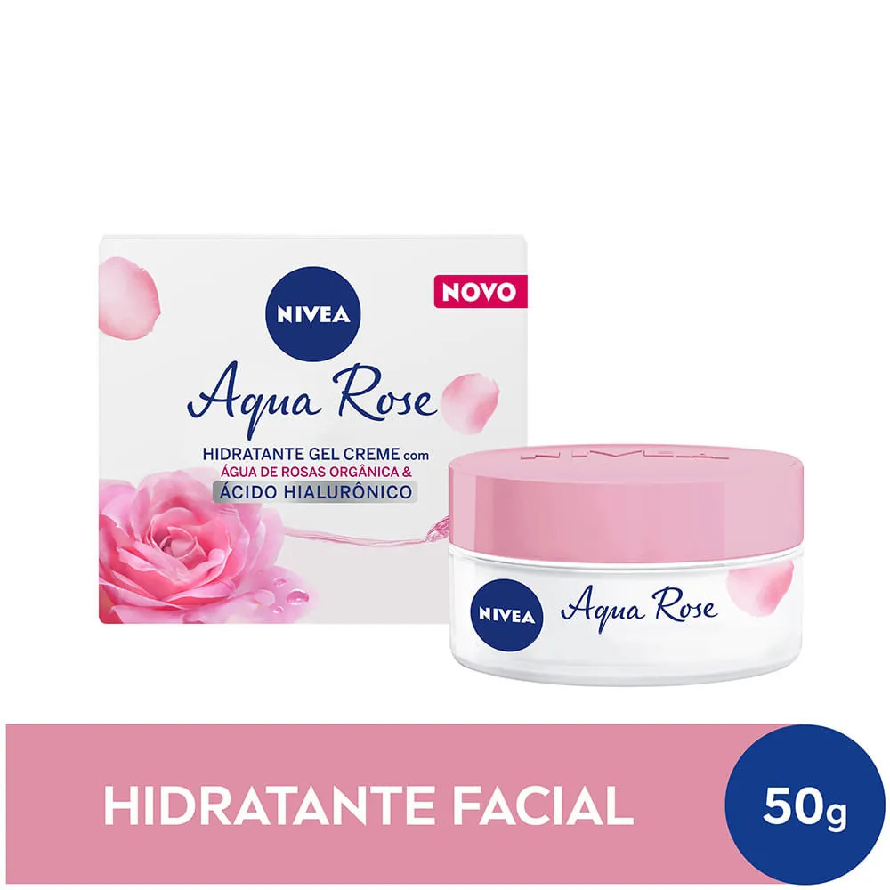 Nivea Aqua Rose Hidratante Gel Creme 50ml | CompraCerta (BR)