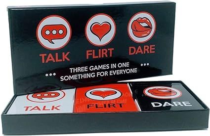 Talk, Flirt, Dare! Fun and Romantic Game for Couples: Conversation Starters, Flirty Games and Coo... | Amazon (US)