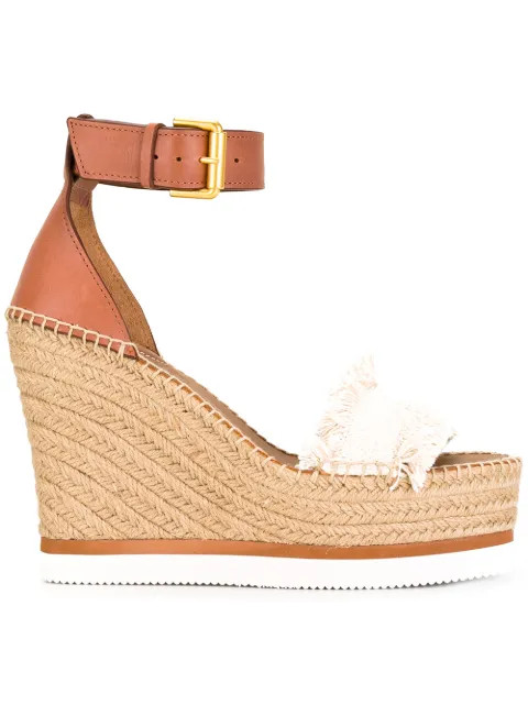 See By Chloé Espadrille Wedge Sandals  - Farfetch | Farfetch (CA)