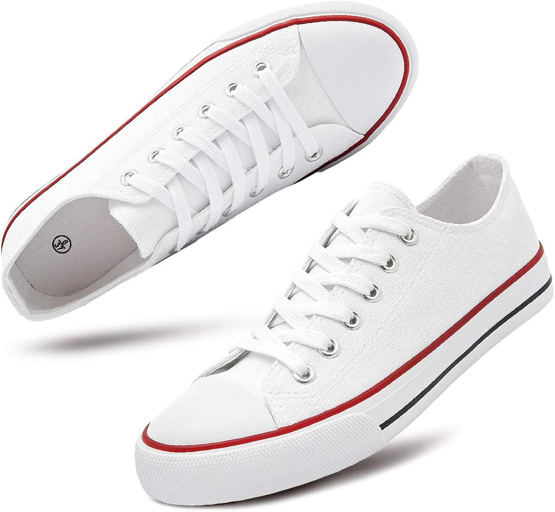 Women's Canvas Shoes Low Cut Canvas Sneaker Casual Walking Shoes | Amazon (US)