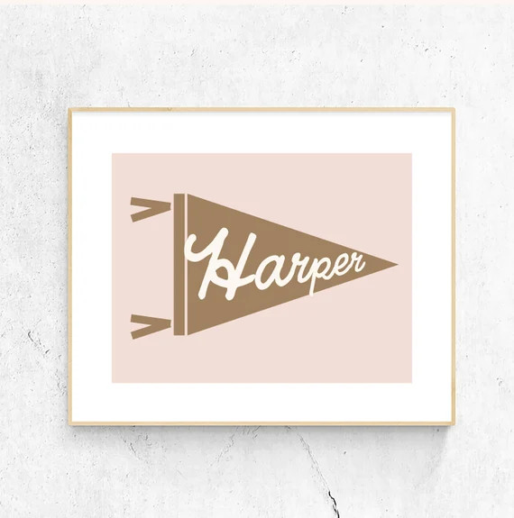 Custom Name Pennant Flag Print  Custom City Pennant  Custom - Etsy | Etsy (US)