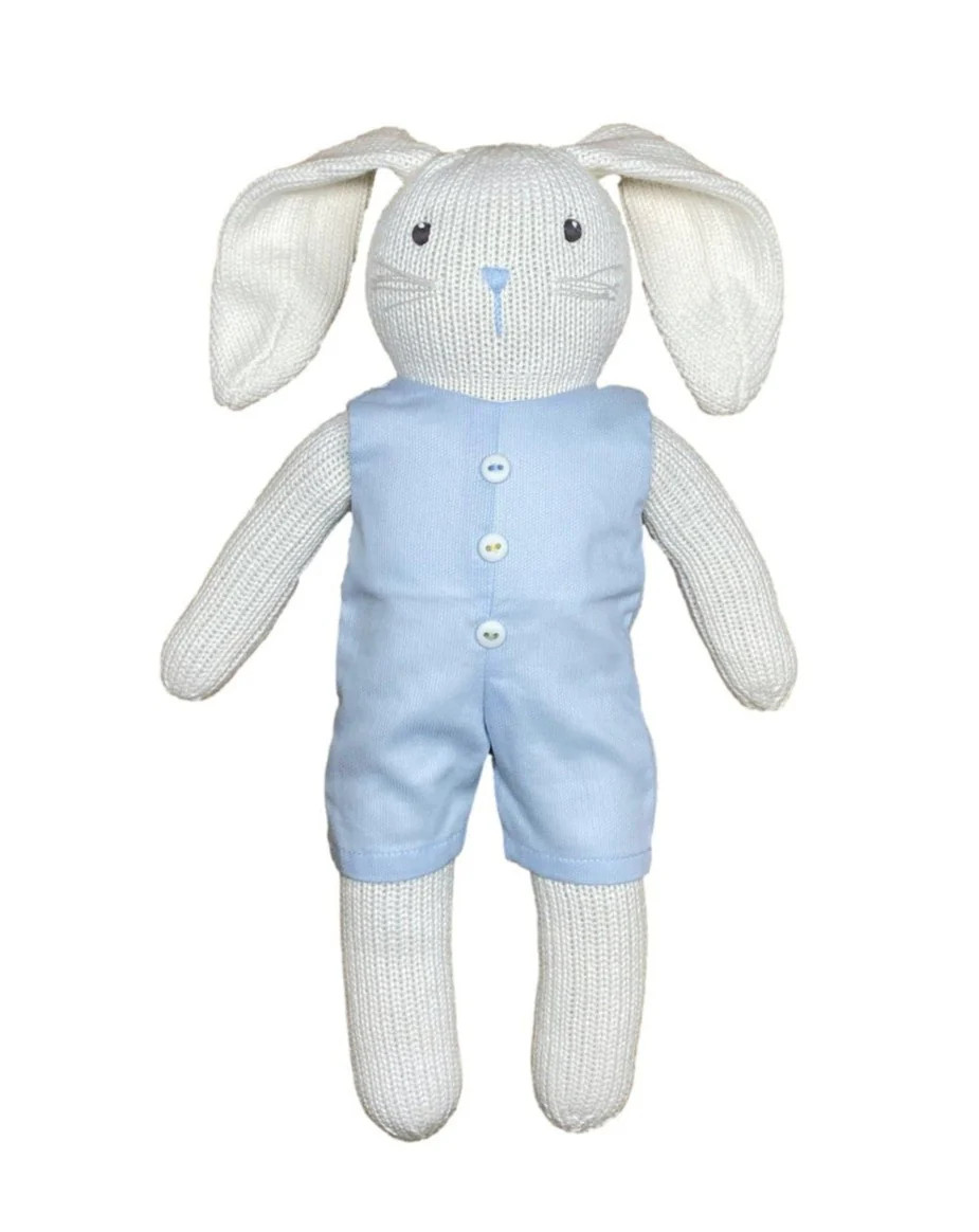 Zubels Knit Bunny in Blue Jon Jon | JoJo Mommy