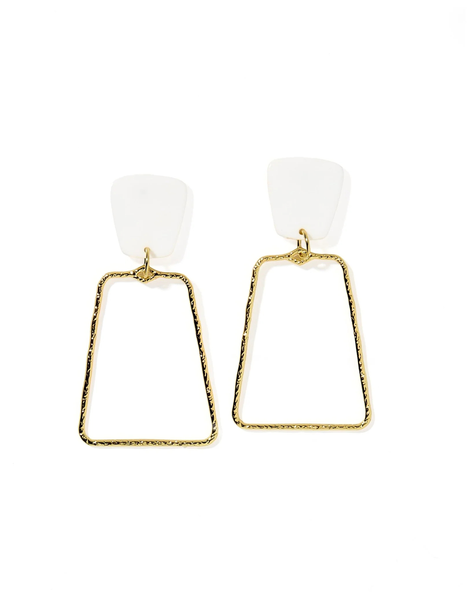 Kaelyn Statement Earrings - True White | LINNY CO LLC