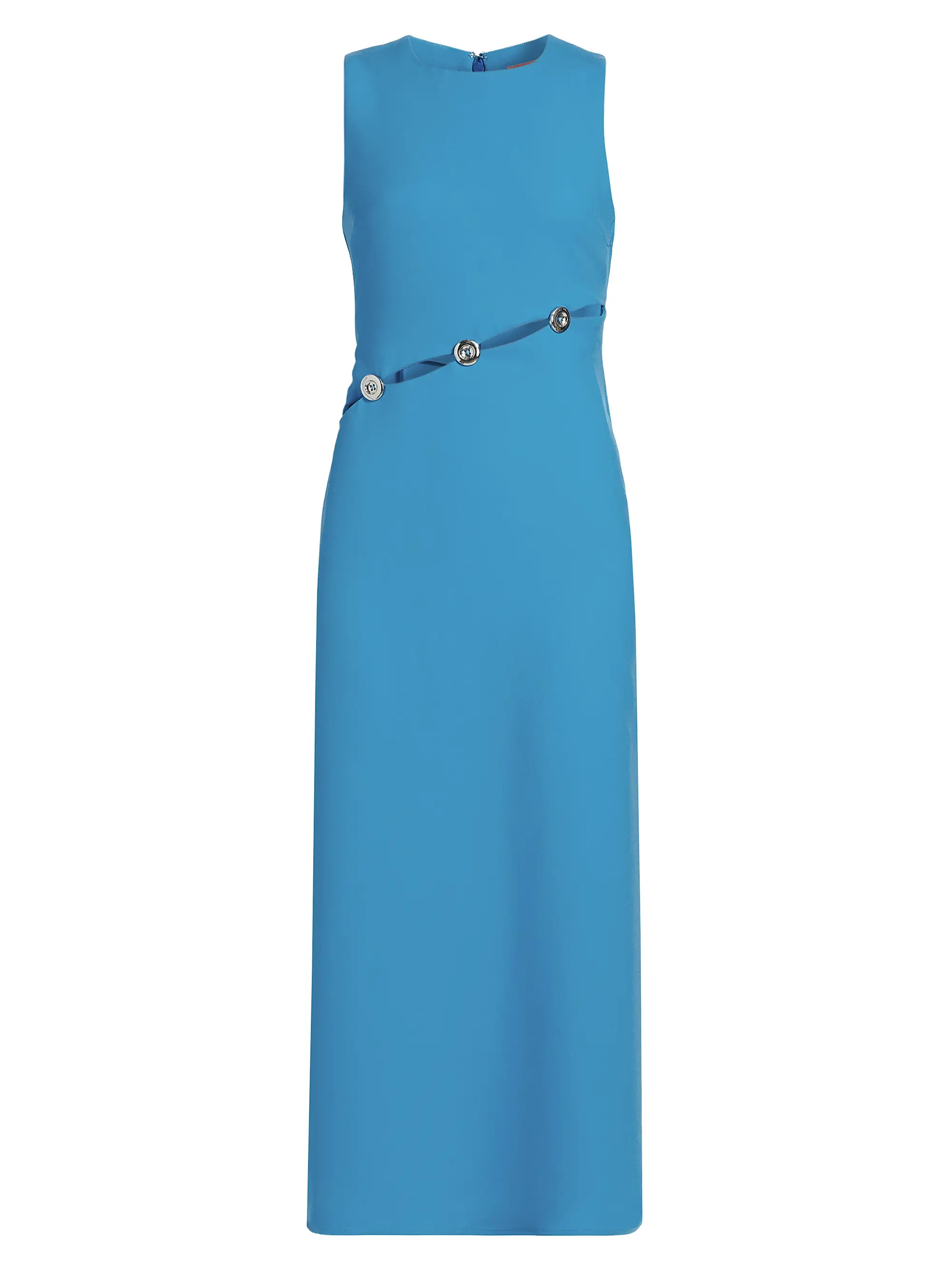 Simon MillerSimm Asymmetric Buttoned Midi Dress | Saks Fifth Avenue