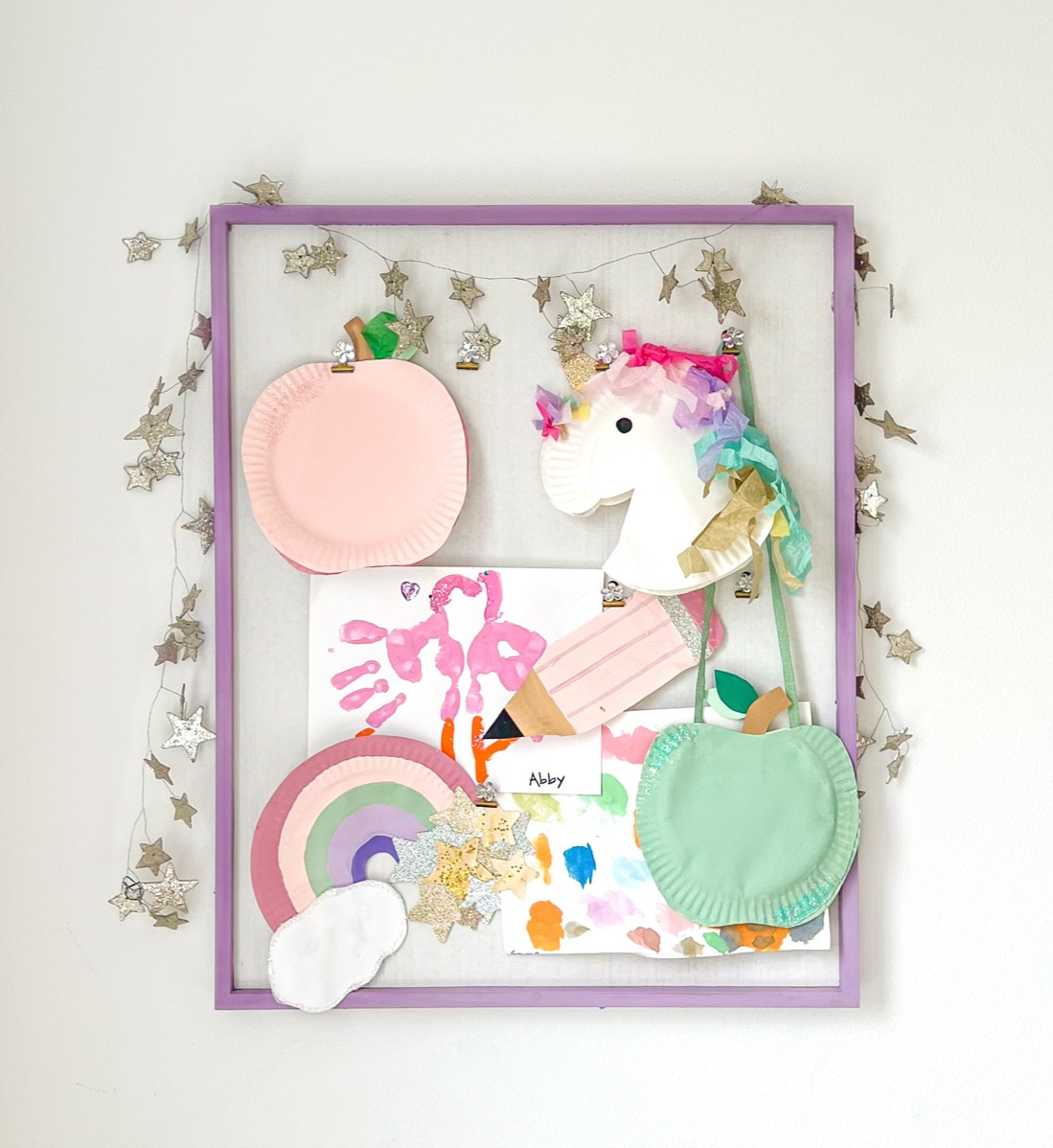 DIY simple + budget friendly kids craft display (with gold + crystal flower clips!) 

#LTKkids #LTKhome #LTKBacktoSchool