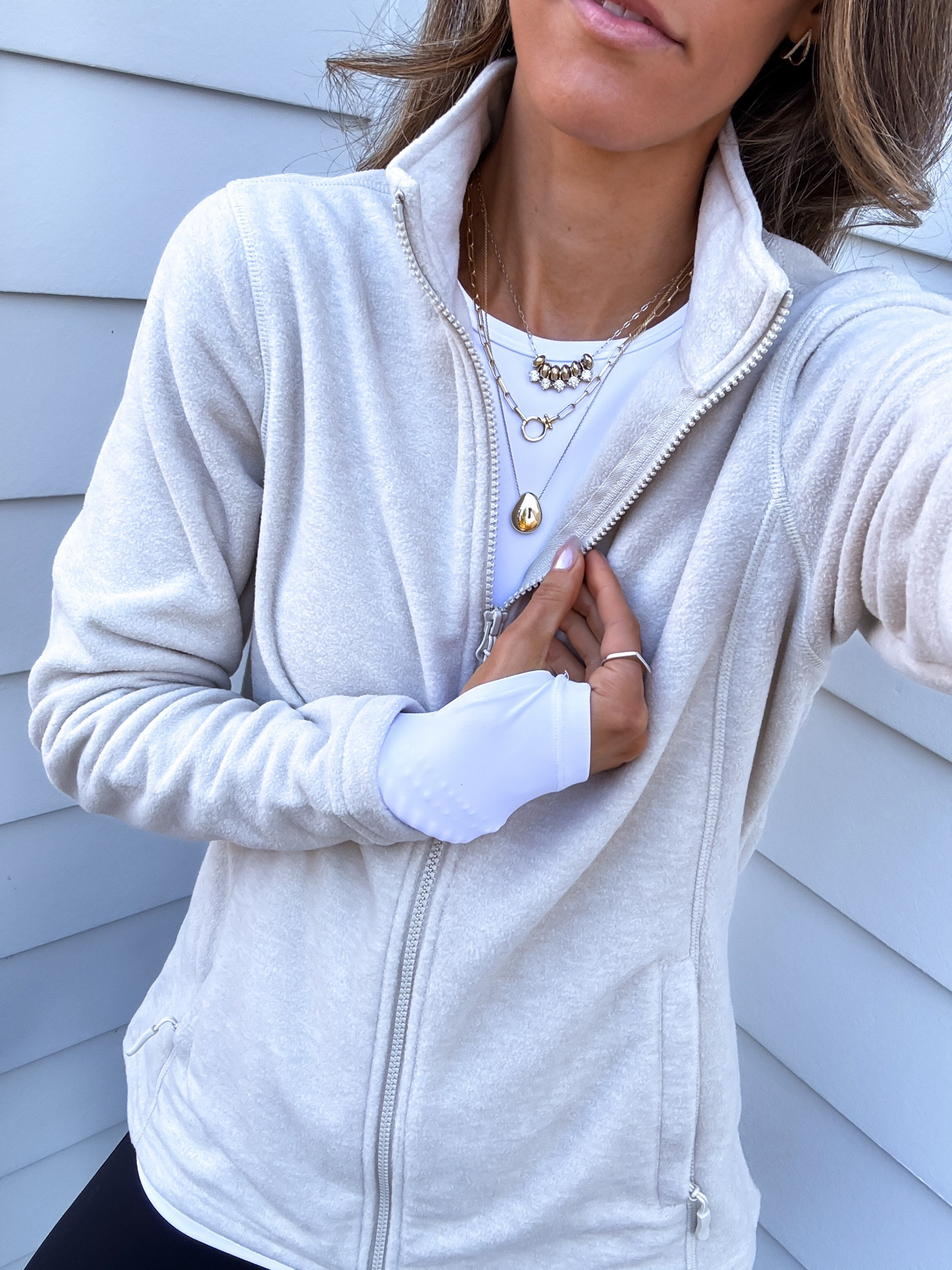 Wearing a small fleece jacket 

Activewear | Amazon activewear | Amazon gym outfit 

#LTKfitnessgoals #LTKActive #LTKSaleAlert