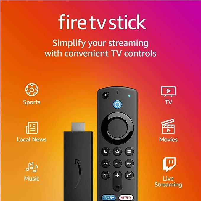 Fire TV Stick with Alexa Voice Remote (includes TV controls), free & live TV without cable or sat... | Amazon (US)