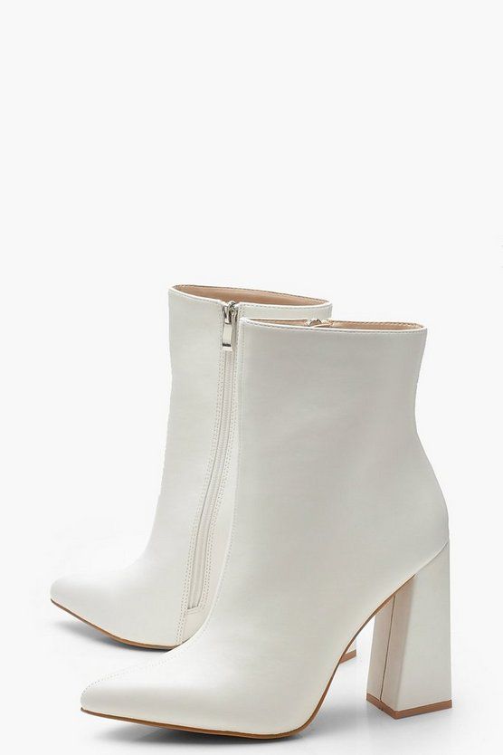 Flared Heel Sock Boots | Boohoo.com (US & CA)