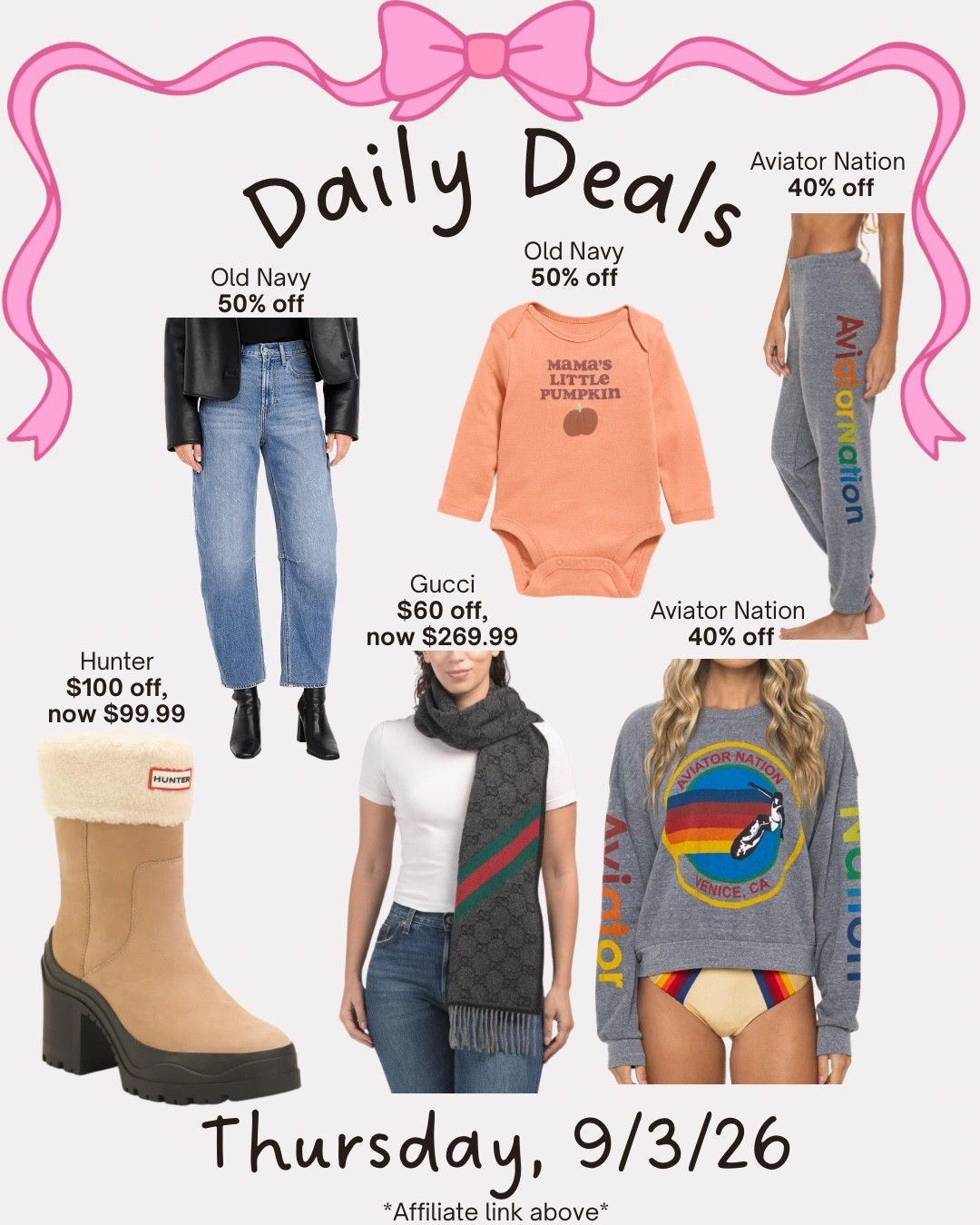 Daily deals

#LTKSeasonal #LTKMidsize #LTKSaleAlert
