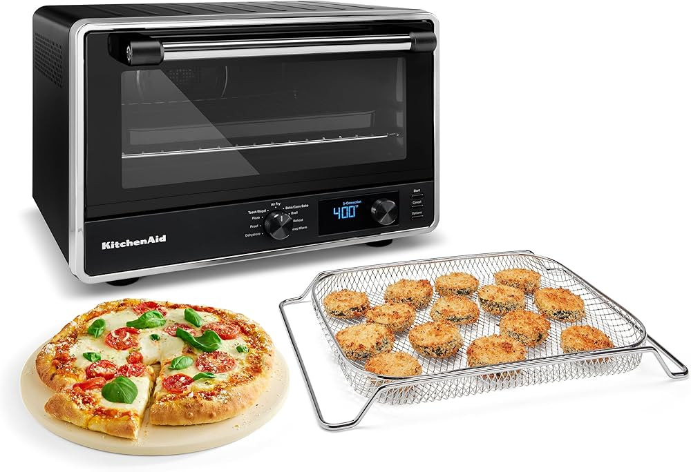 KitchenAid Digital Countertop Oven with Air Fry & Pizza Stone, KCO128BM, Black Matte | Amazon (US)