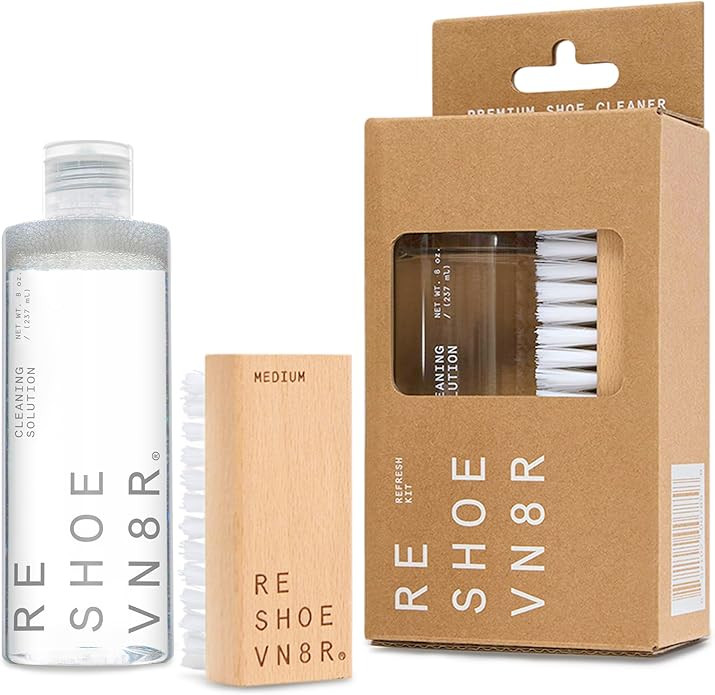 Reshoevn8r Shoe Cleaning Solution & All Purpose Medium Bristle Brush Set, Refresh Shoe Cleaning K... | Amazon (US)