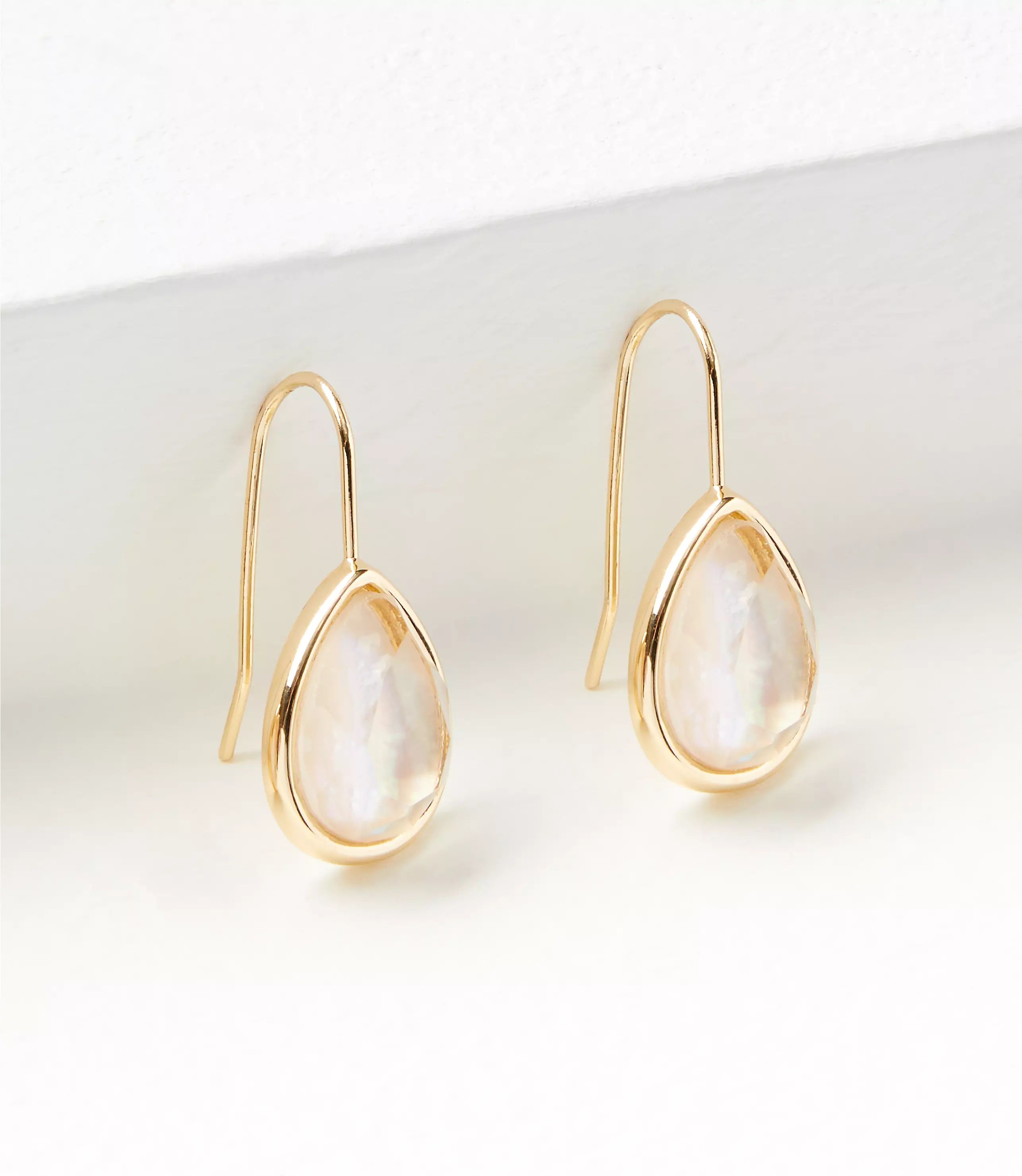 Mother Of Pearl Teardrop Earrings | LOFT