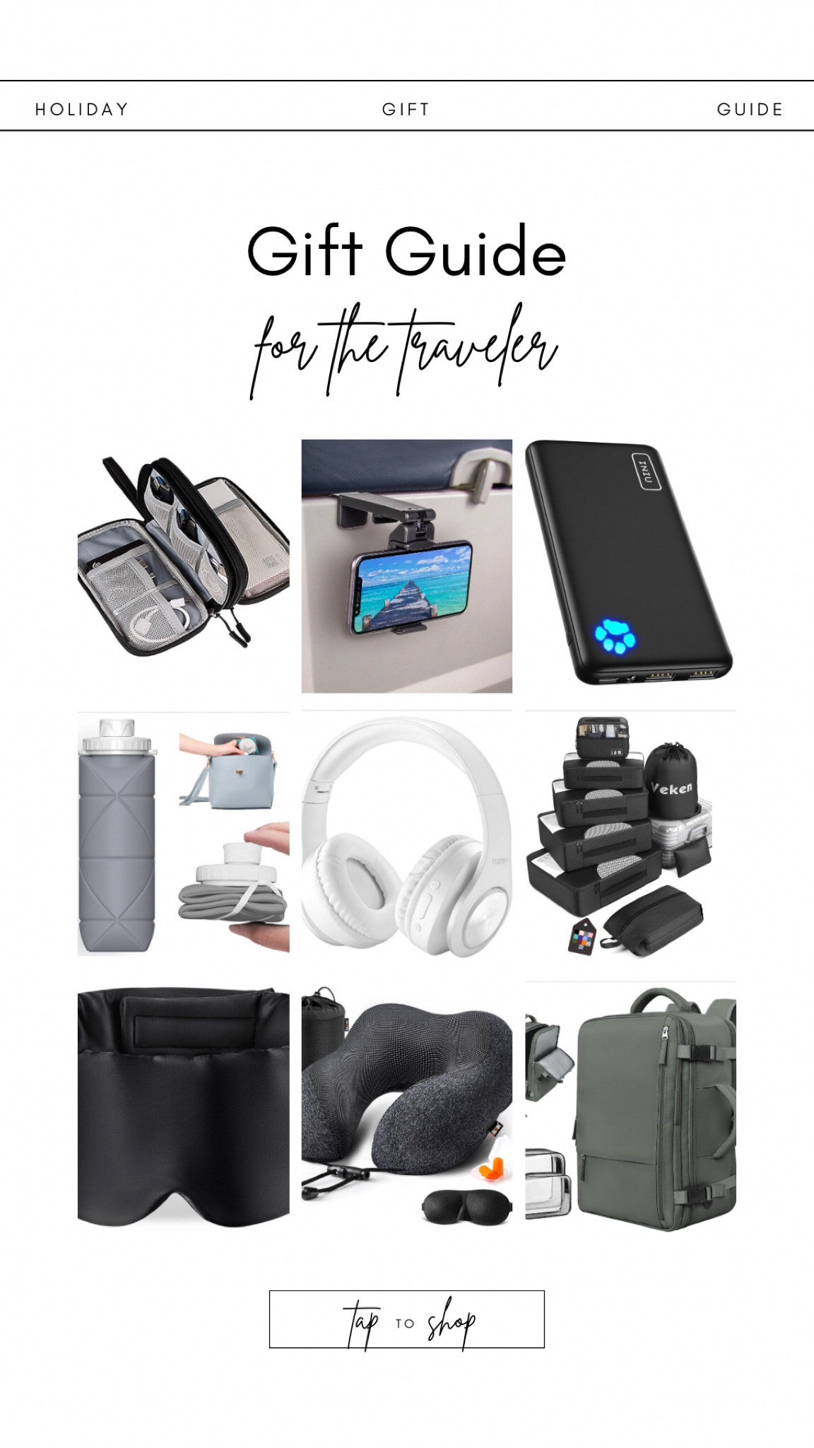 Travel essentials for the jet-setter in your life! 
Holiday gifts for the traveler, traveling essentials, international travel, gift guide, gifts for men, gifts for women, Amazon gifts 

#LTKSeasonal #LTKGiftGuide #LTKHoliday