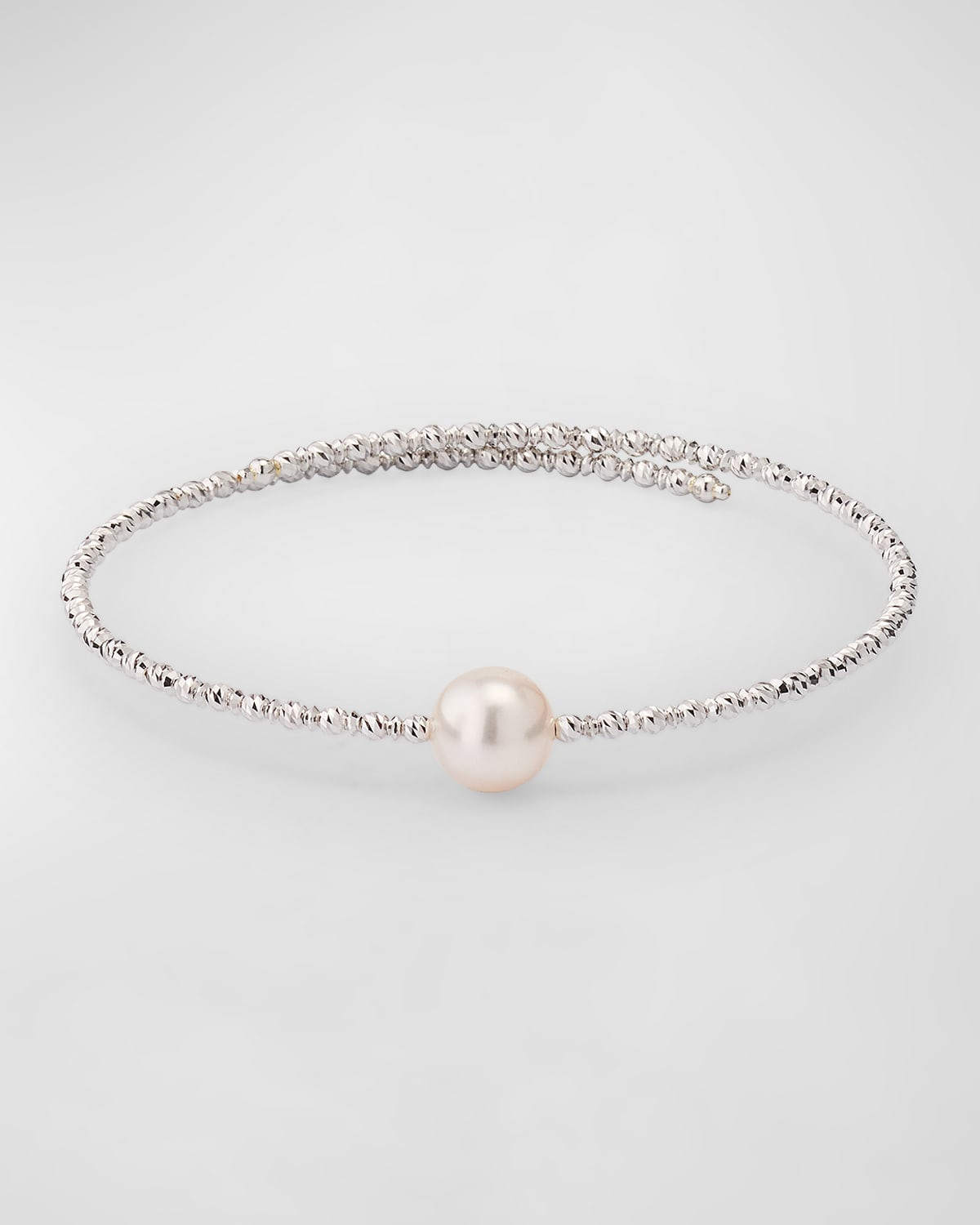 18K White Gold Akoya Pearl Wrap Bracelet | Neiman Marcus