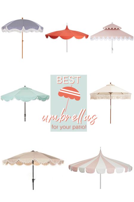 Upgrade your patio with a beautiful umbrella! 