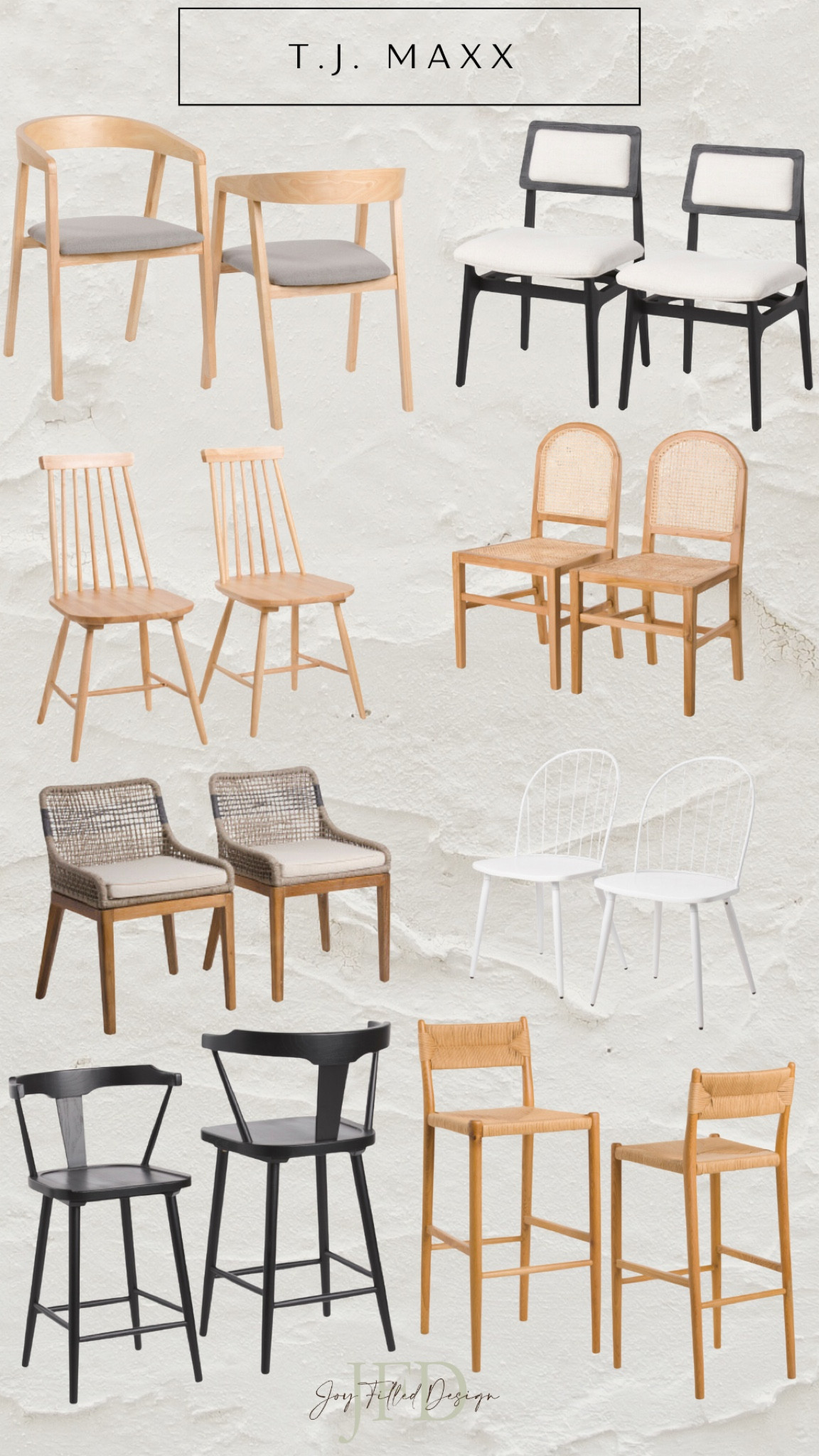 Dining chairs and bar stools at Tj Maxx

Counter stools
Counter chairs
Bar chairs
Bar stools
Dining room chairs
Wooden chairs


#LTKFind #LTKhome