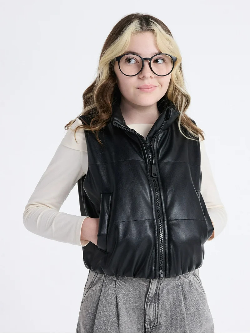 Weekend Academy Girls Puffer Vest, Sizes 4-18 | Walmart (US)