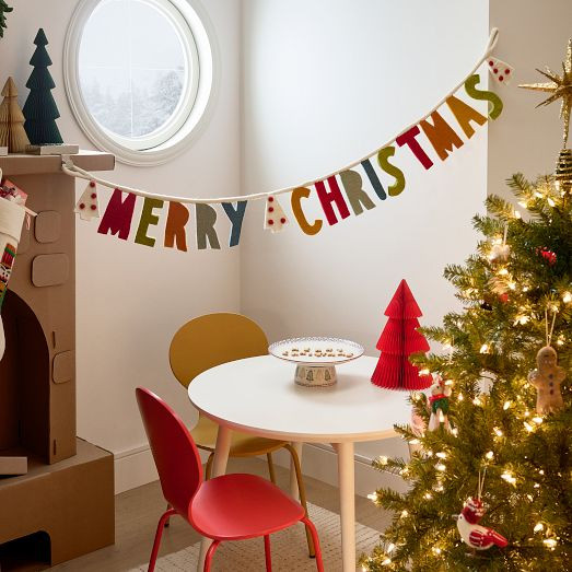 Merry Christmas Felt Garland - Multicolor | West Elm (US)