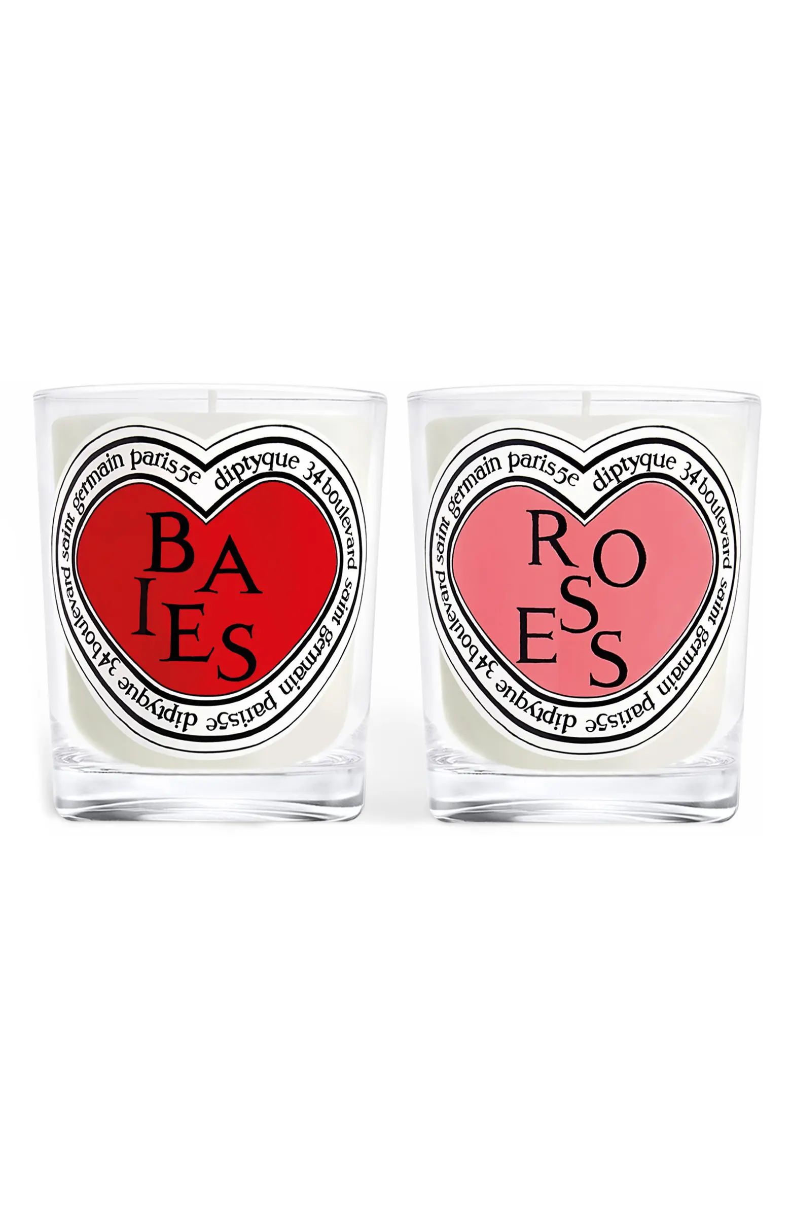 Diptyque Valentine's Day Baies (Berries) and Roses Candle Duo | Nordstrom | Nordstrom