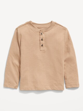 Long-Sleeve Henley T-Shirt for Toddler Boys | Old Navy (US)