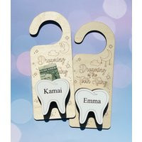 Personalized Tooth Fairy Door Hanger With Money Holder | Etsy (US)