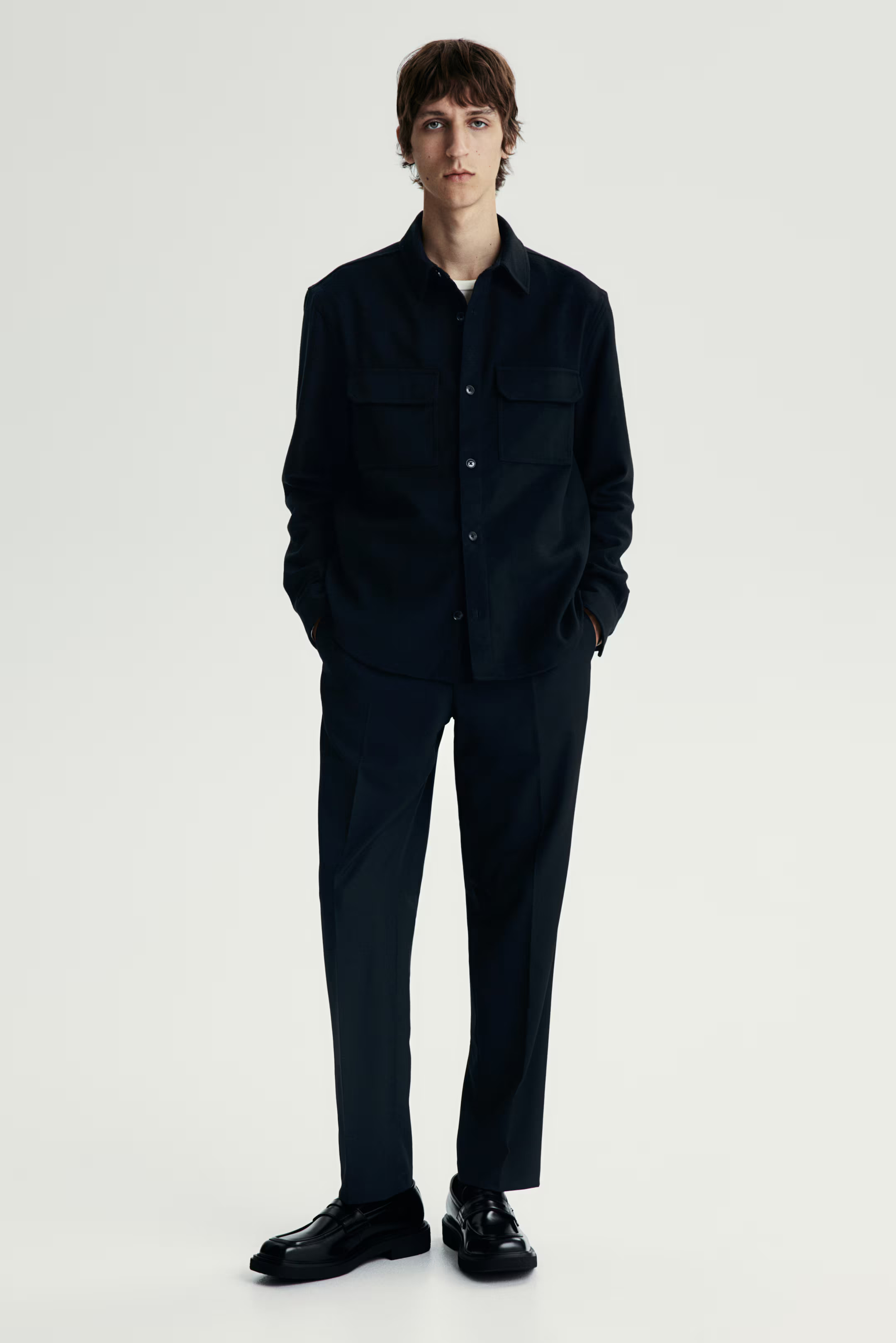 Regular Fit Felted Overshirt | H&M (US + CA)