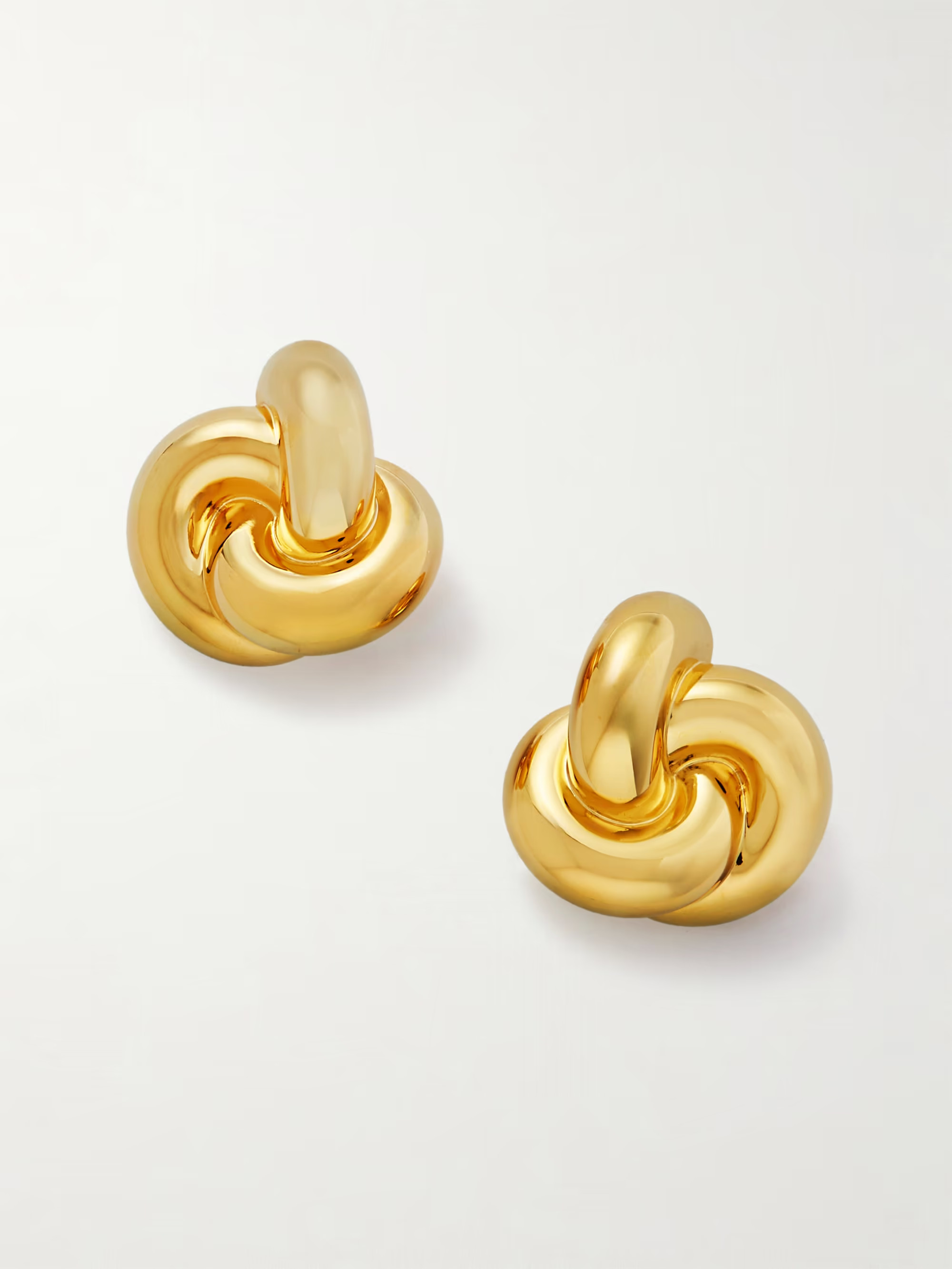 Knot gold-tone clip earrings | NET-A-PORTER (UK & EU)