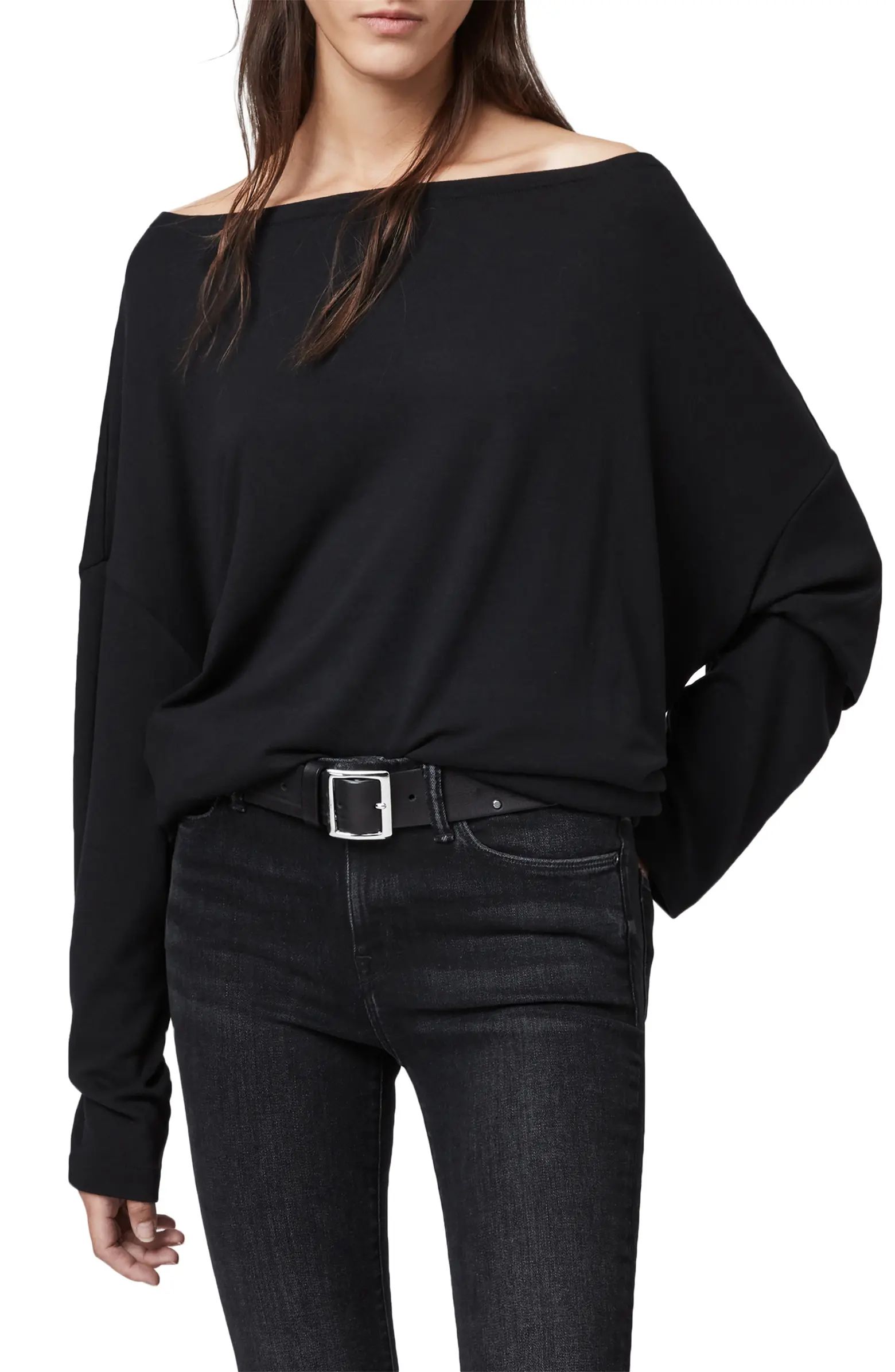 Rita Oversize One-Shoulder Long Sleeve T-Shirt | Nordstrom