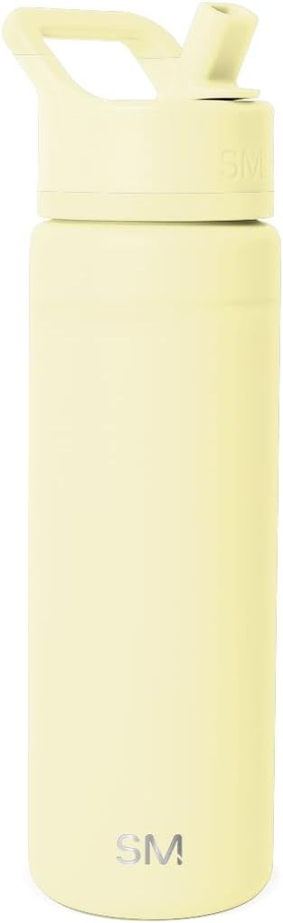 Simple Modern Water Bottle with Straw Lid | Vacuum Insulated Stainless Steel Metal | Reusable Lea... | Amazon (US)