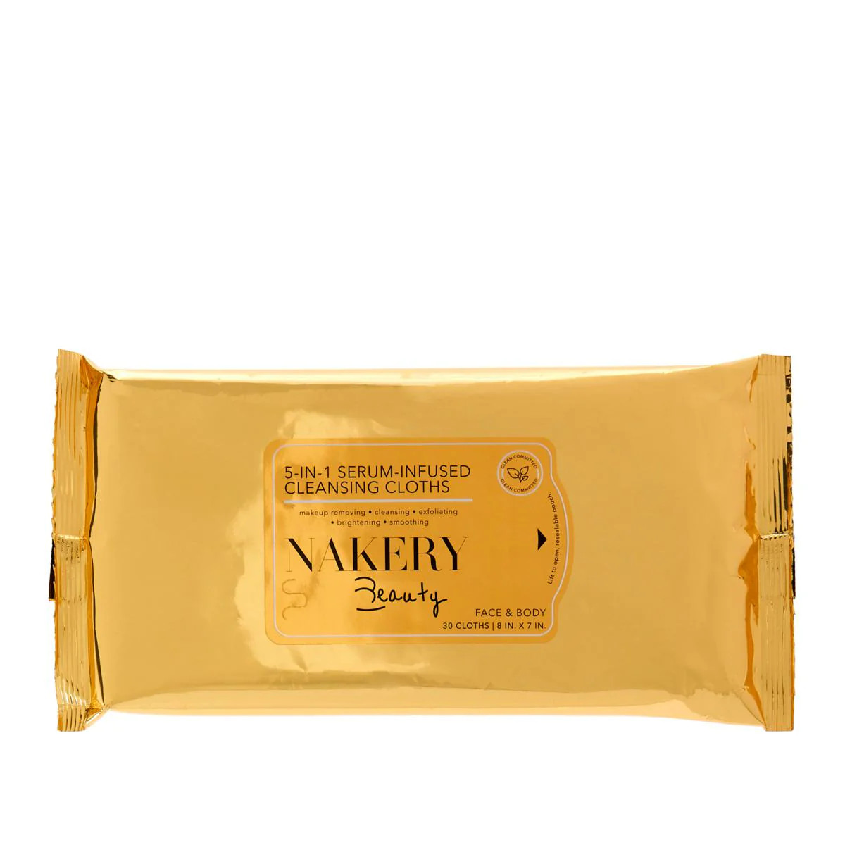 5-in-1 Serum-Infused Cleansing Cloths | Nakery Beauty | Nakery Beauty