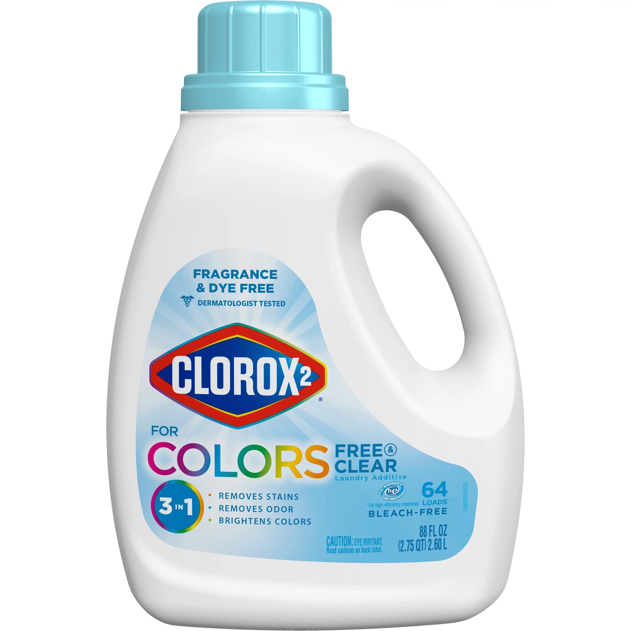 Clorox 2 Free & Clear Laundry Stain Remover and Color Booster, 88 Ounce Bottle | Walmart (US)