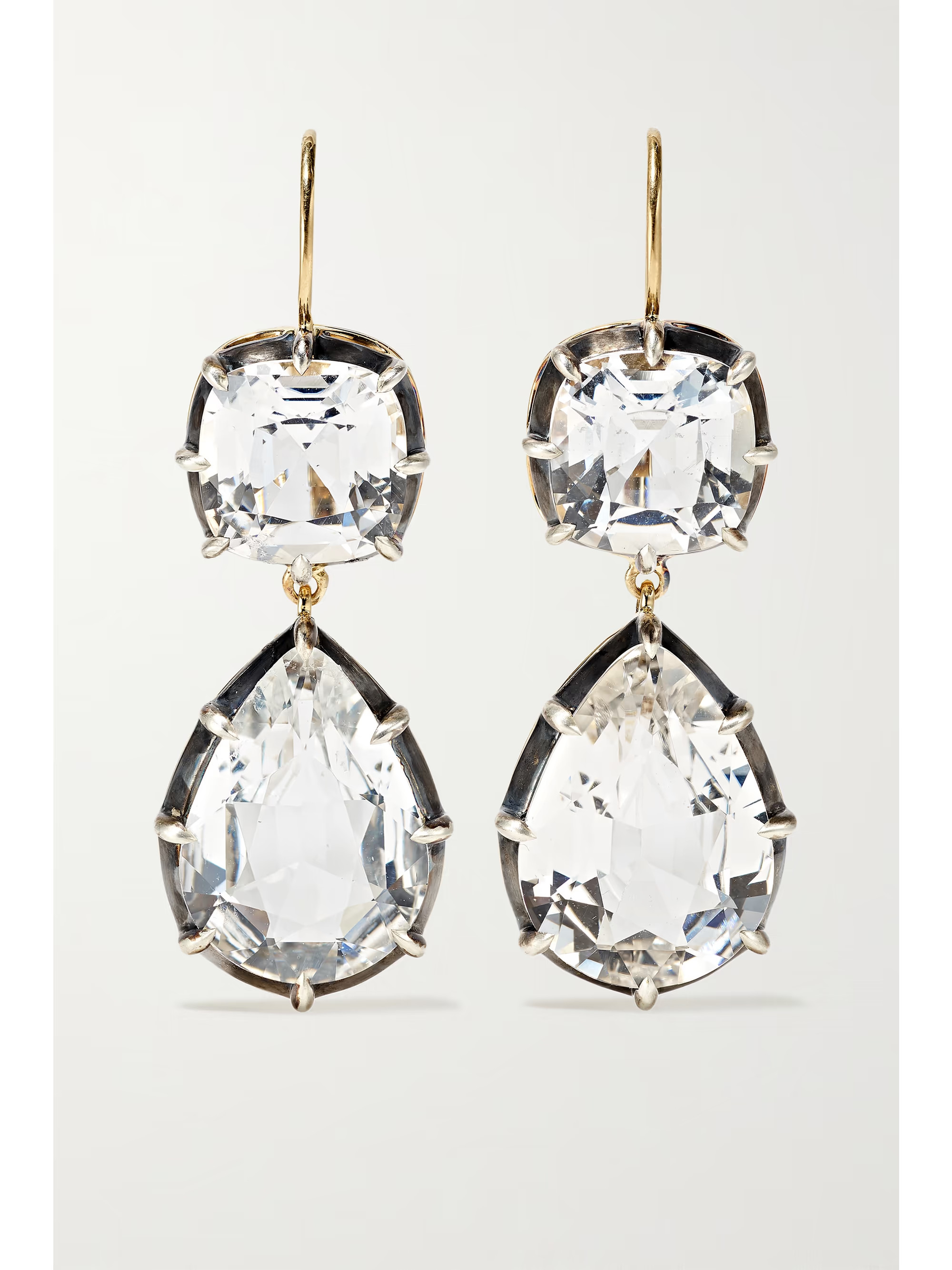 Collection silver-topped 18-karat gold topaz earrings | NET-A-PORTER (US)