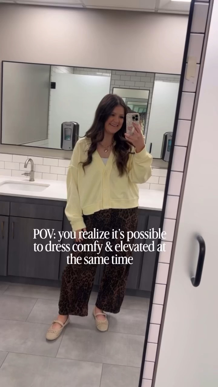 Comfy mom outfits / comfy outfits / mom style / mom outfits / comfy but cute / comfy pants outfit / work outfits / comfy workwear / mom work outfits / office outfits / summer work outfits / summer outfits / post Partum outfits / post Partum fashion / post Partum pants / fun pants / leopard print / drawstring waist / drawstring pants

#comfyoutfits #workingmom #workoutfits #postpartumstyle #comfybutstylish

#LTKootd #LTKmomlife #LTKWorkwear
