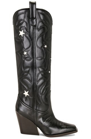 Stella McCartney Cloudy Cowboy Boot in Black & Stone | FWRD | FWRD 