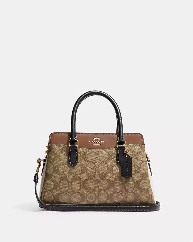 Mini Darcie Carryall In Colorblock Signature Canvas | Coach Outlet US