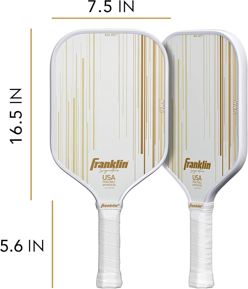 Franklin Sports Pro Pickleball Paddles - Signature Series Pro Pickleball Paddle with MaxGrit Surf... | Amazon (US)