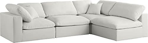 Meridian Furniture Plush Collection Contemporary Down Filled Cloud-Like Comfort Overstuffed Velve... | Amazon (US)