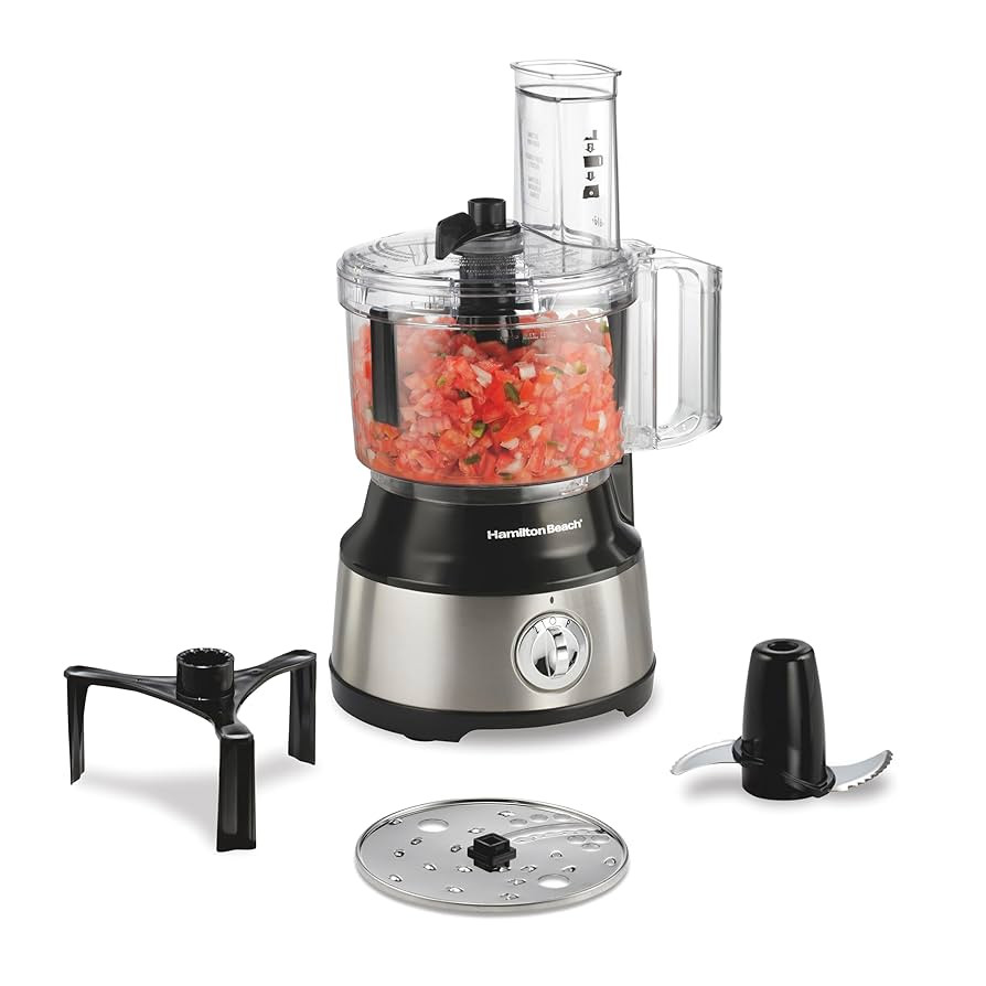 Hamilton Beach Food Processor & Vegetable Chopper for Slicing, Shredding, Mincing, and Puree, 10 ... | Amazon (US)