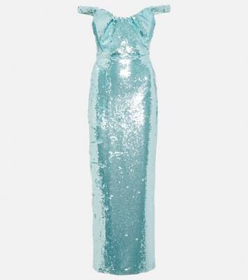 Sequined off-shoulder maxi dress | Mytheresa (US/CA)