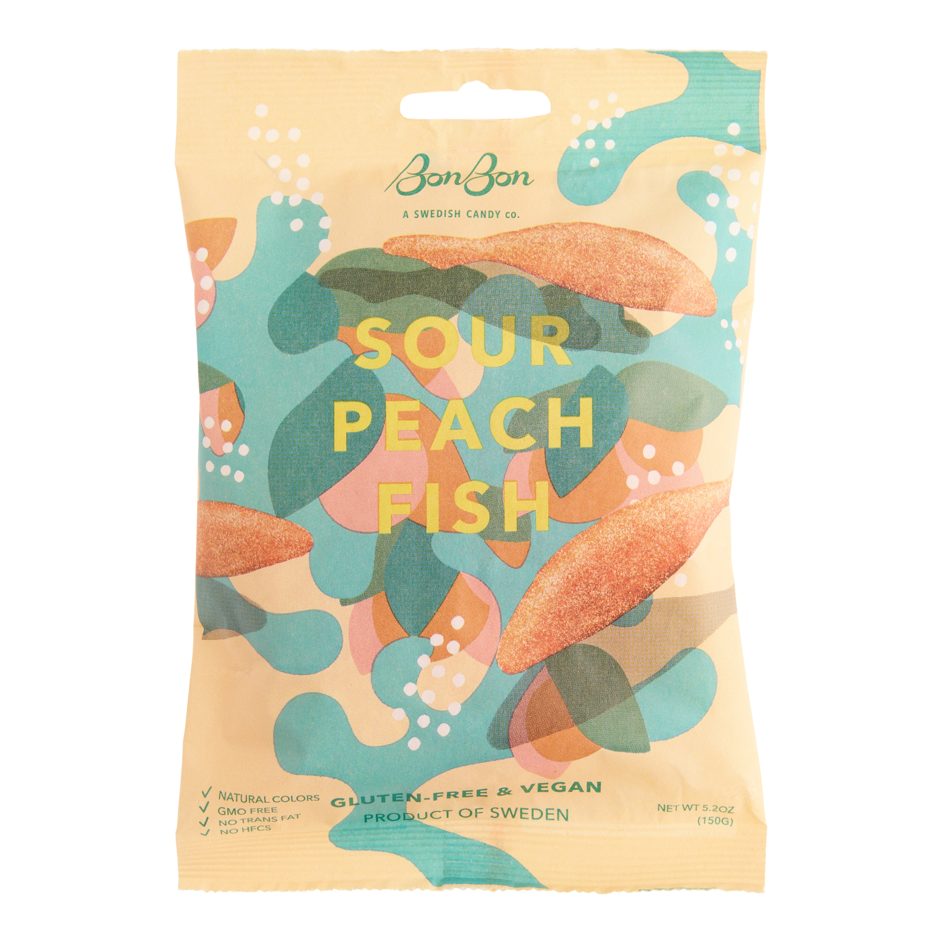 BonBon Sour Peach Fish Swedish Gummy Candy | World Market