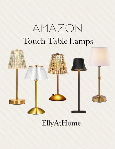 Popular and trending touch, rechargeable table lamps. Choose a variety of styles and finishes. Perfect touch on a dining table, accent table. Home decor accessories. Amazon home. Free shipping. 

#LTKfindsunder50 #LTKhome #LTKsalealert